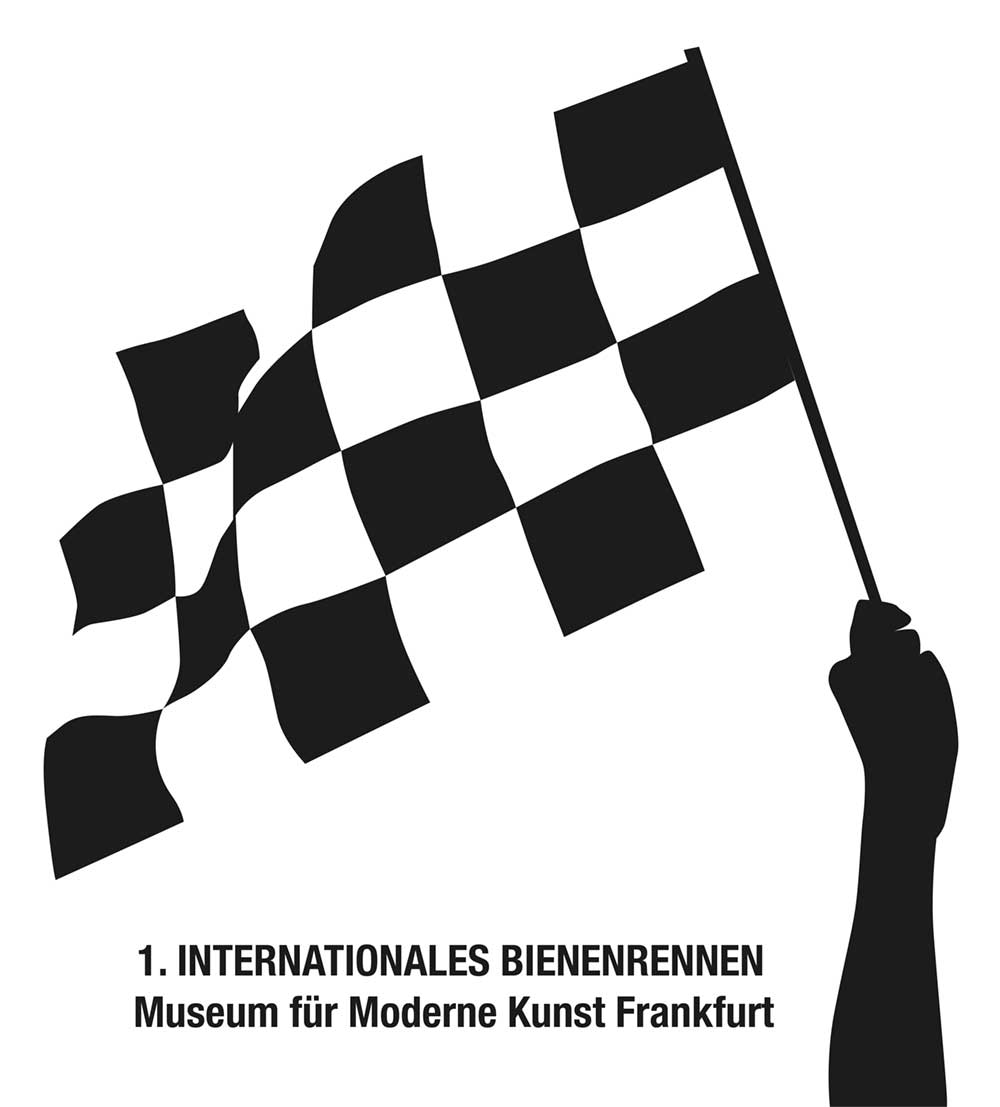 Startfahne 1. Internationales Bienenrennen